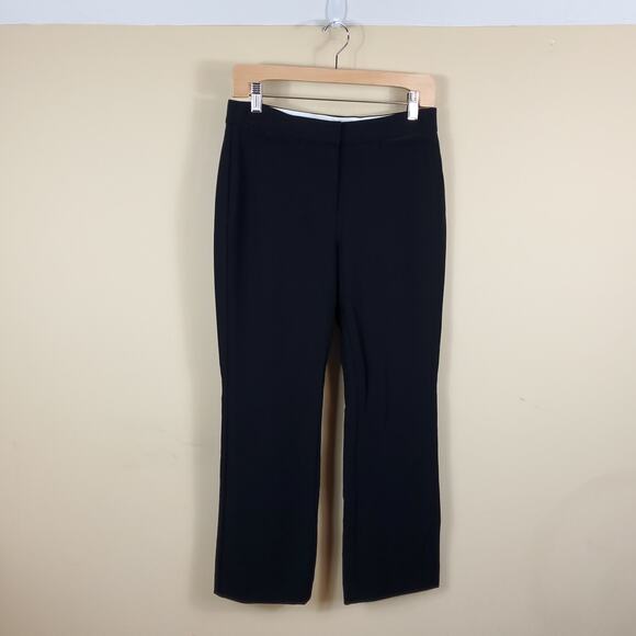 Rebecca Taylor Black Straight Leg Trousers Women's Size 4 - Picture 1 of 9